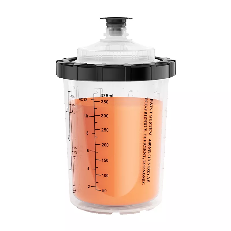 Does the 400ML Disposable Paint Cup System 2.0 Come with Built-in Strainer Lids