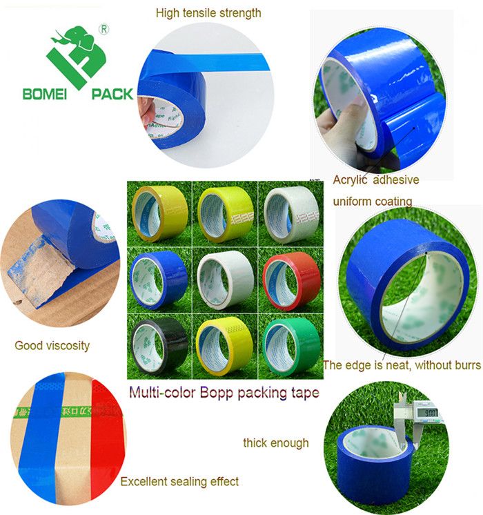45mic Hotmelt Colored Packaging Tape with No Bubble