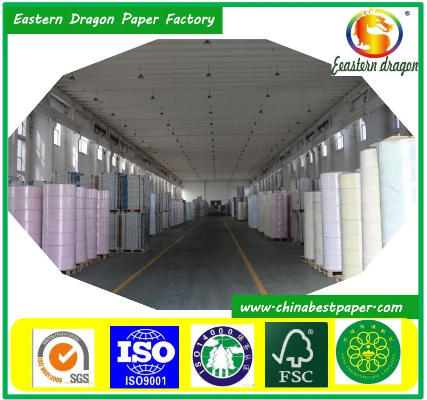 58g Carbonless Copy Paper NCR Paper Rolls