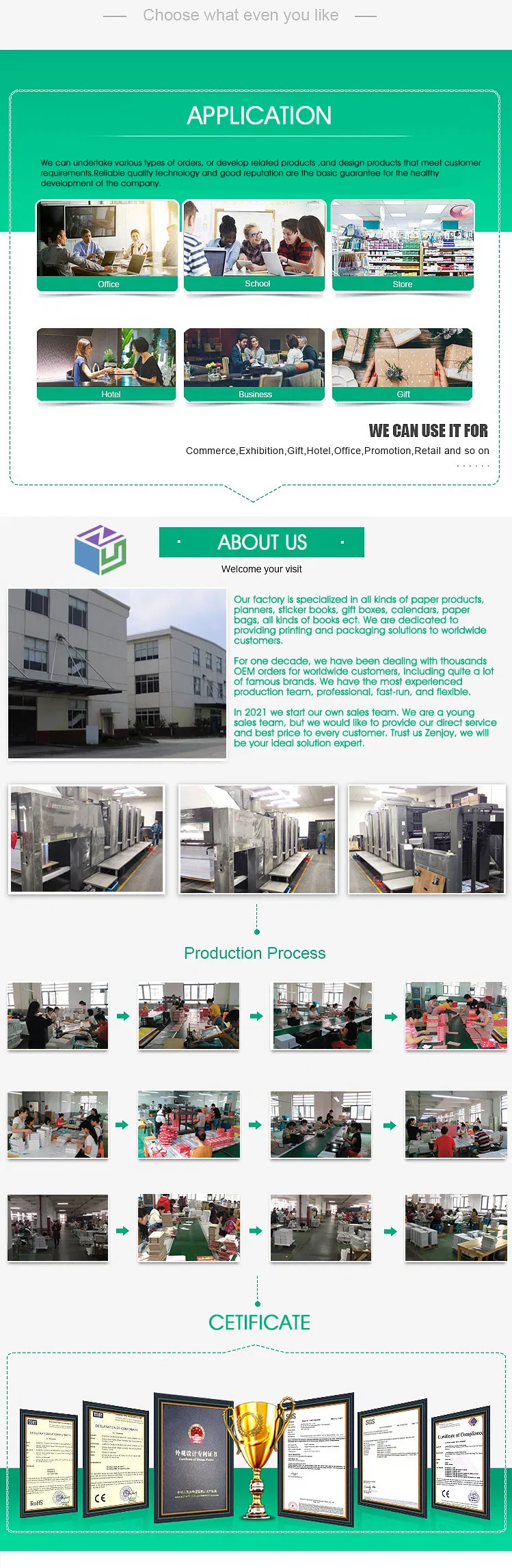 A4 A5 Metal Ring Wire Binding Bound Notepad Custom Spiral Note Book Notebook