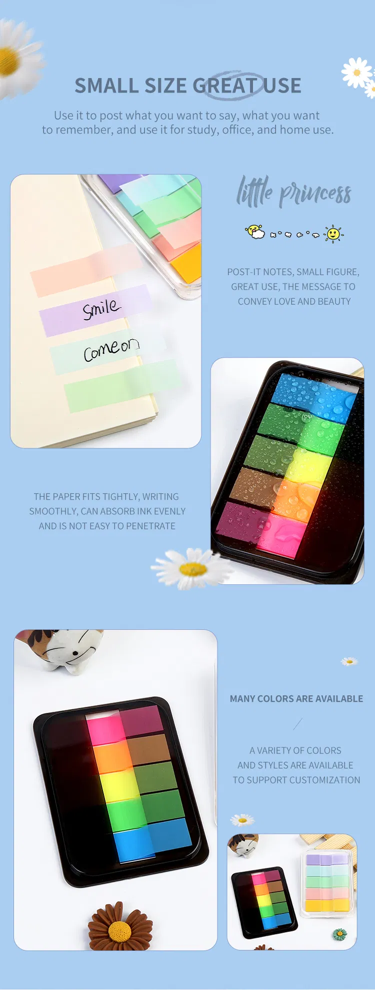 BOPP Film Sticky Notes Page Marker Index Pop-up Box