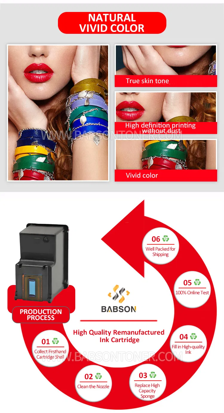 Compatible HP 680XL F6V27AA F6V26AA Ink Cartridge for HP Deskjet 1110 1115 2130 2135 363 HP Envy 4520 HP Officejet 3830 4650