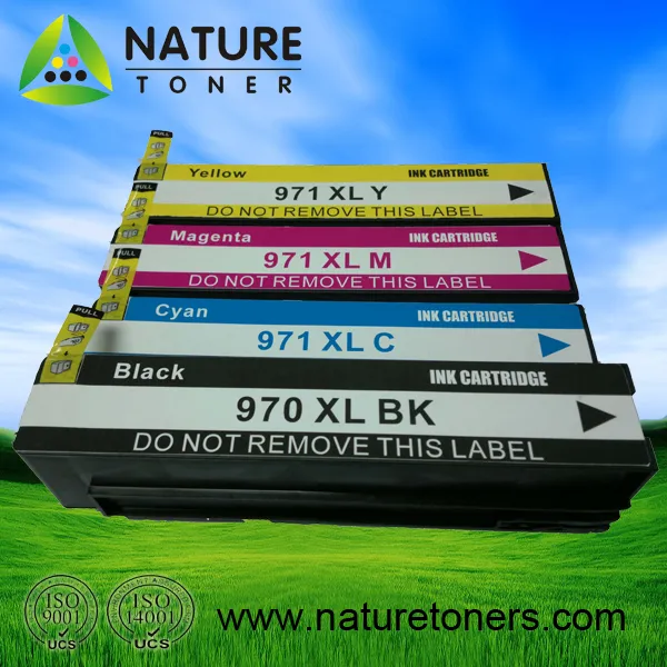 Compatible Ink Cartridge Cn625A, 970XL Black, 971XL Cyan, Magenta, Yellow for HP Officejet PRO X451, X476, X551, X576 etc