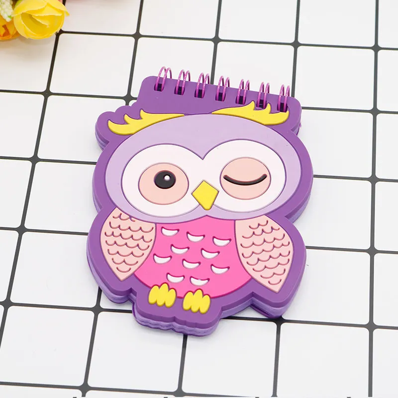 Custom Stick Cute Cartoon Unicorn Flamingo Kids Notepad Mini Pocket Memo Pad with PVC Cover