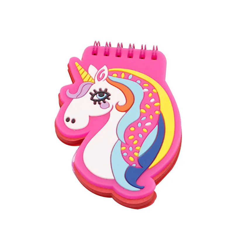 Custom Stick Cute Cartoon Unicorn Flamingo Kids Notepad Mini Pocket Memo Pad with PVC Cover