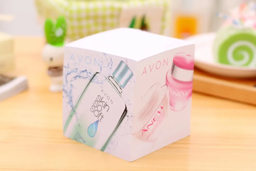Custom Sticky Hexagon Shape Note Memo Pad Paper Cube with Wooden Pallet Factory with Best Quality in China