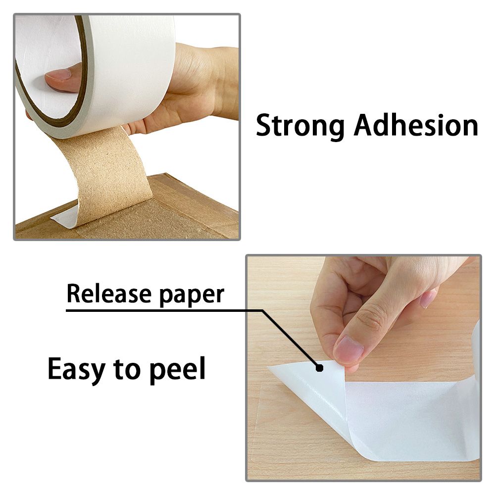 Heat Resistance Office School Crafting Wallpapers Photos Easy Tear Sticky Double-Side Tissue Tape