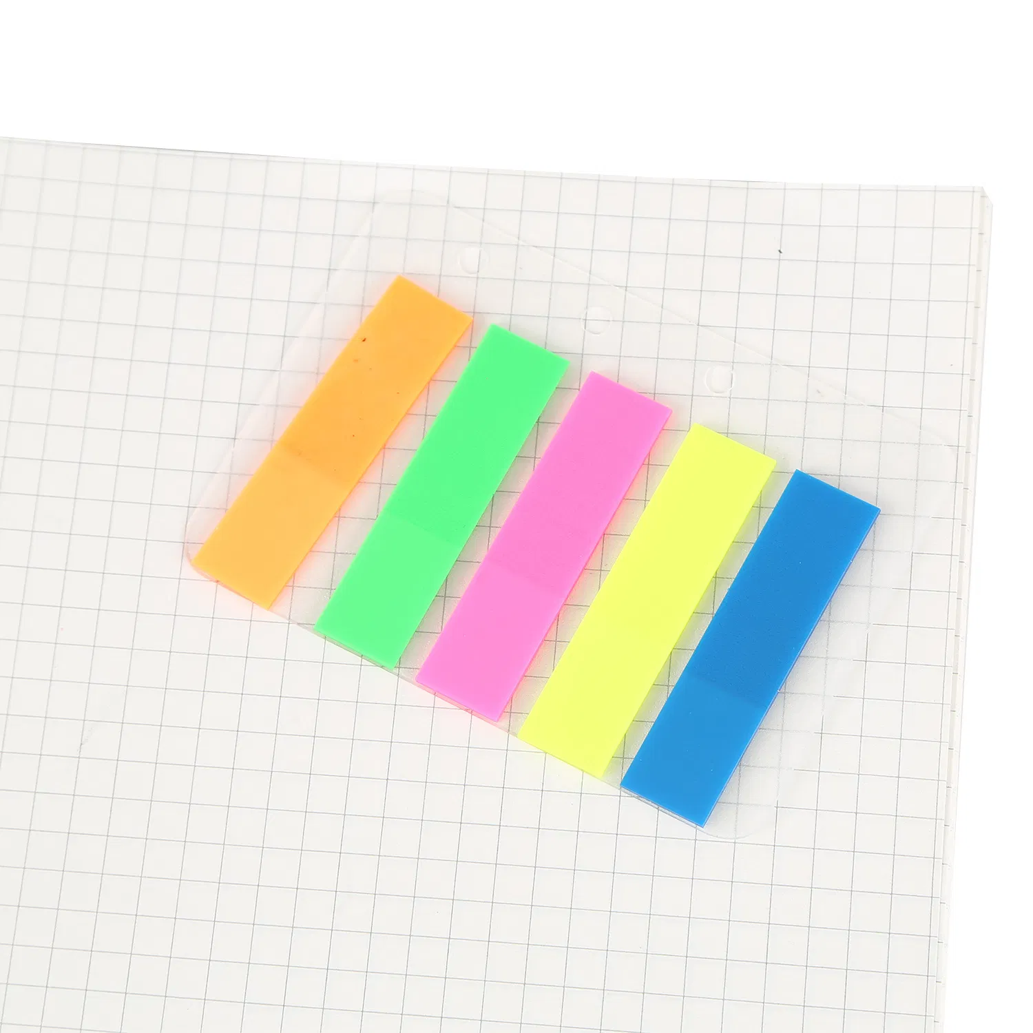 Hot Selling Water-Resistant Pet Transparent Removable Desktop Square Flags Sticky Notes