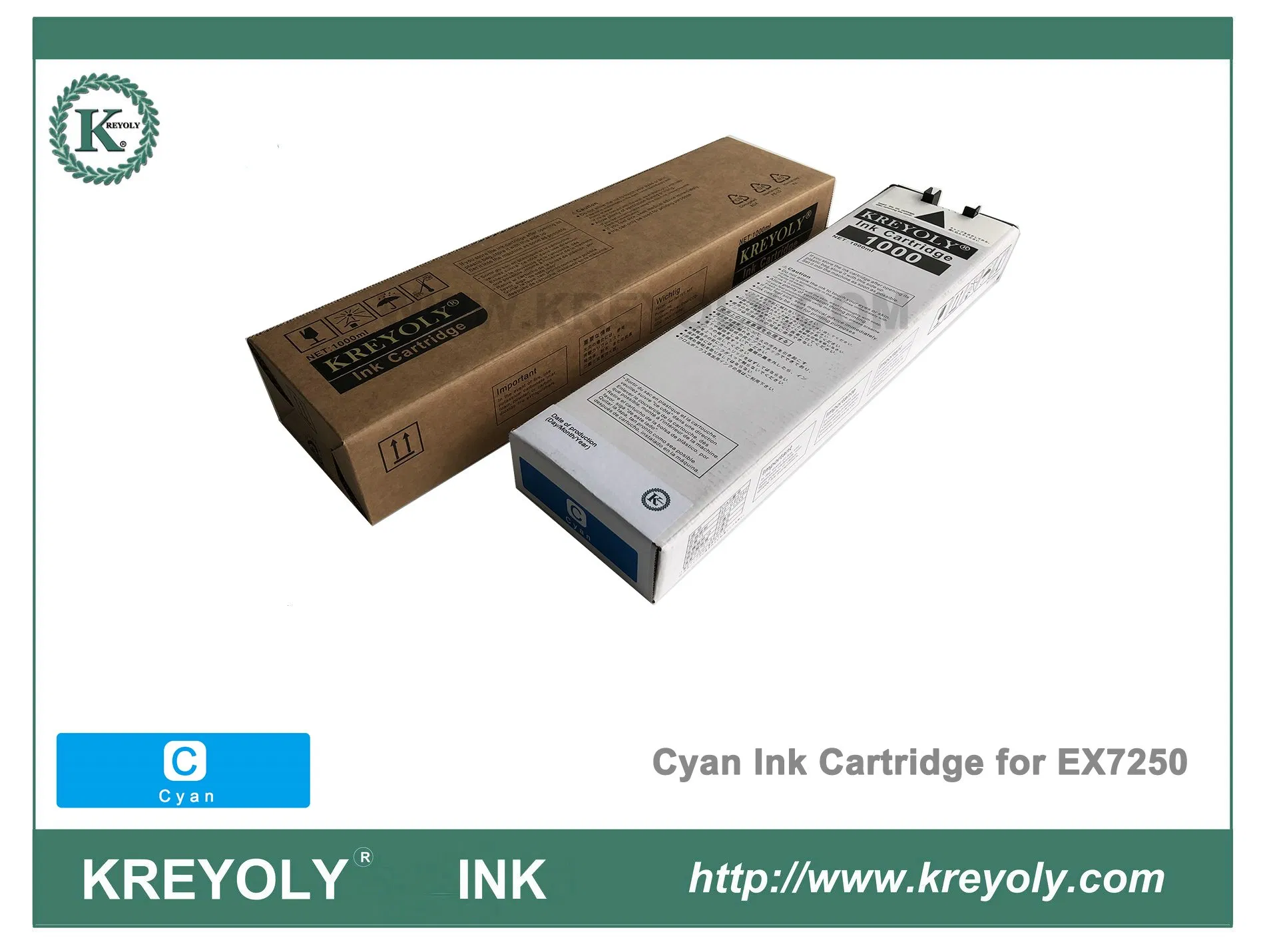 InkJet Machine EX7250 Cyan Ink Cartridge