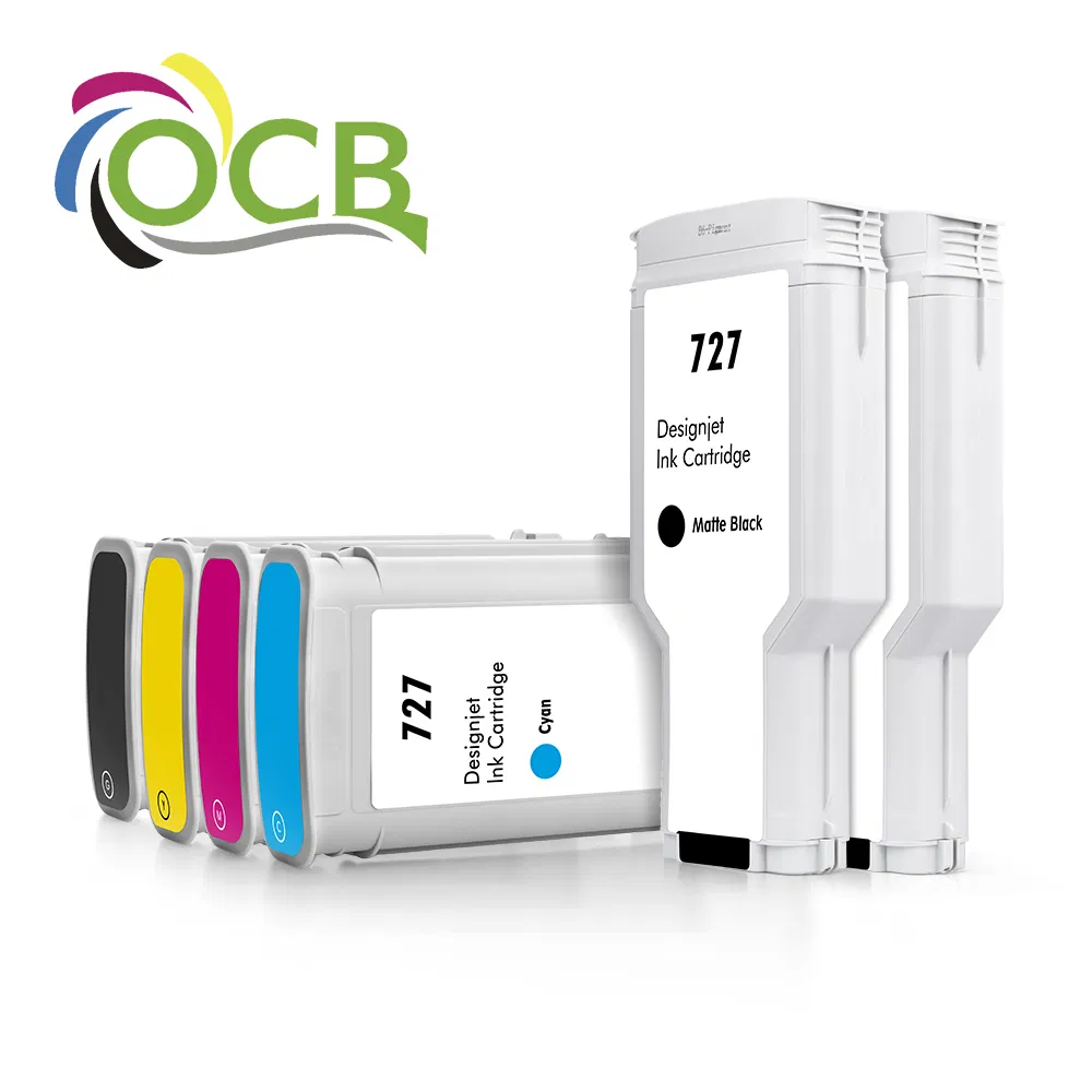 Ocbestjet 300ml 727 Compatible Ink Cartridge for HP T920 T1500 T2500 Printer