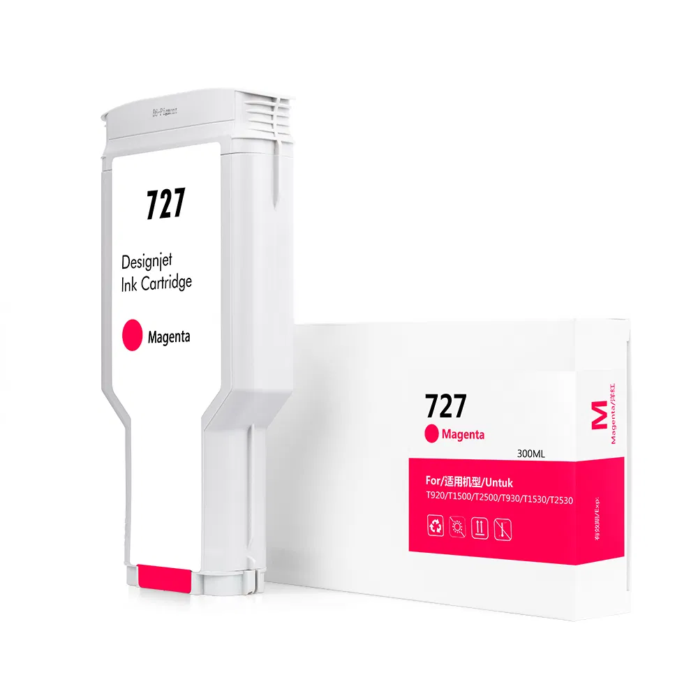 Ocbestjet 300ml/PC 727 Remanufactured Ink Cartridge for HP Designjet T1530 T920 T1500 T2500 T930 T2530 Printer