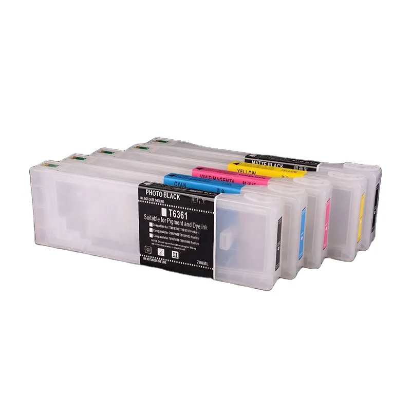 Ocbestjet 350ml/PC T6041-T6049 T6128 Empty Refill Ink Cartridge Price for Epson 7880 9880 Printer