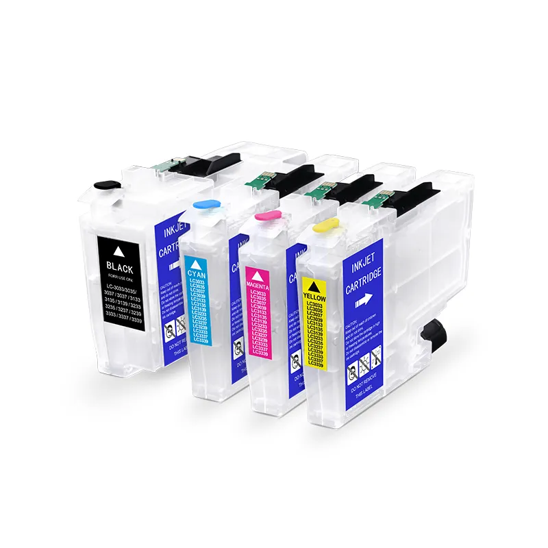 Ocbestjet 4 Colors LC3039 Refillable Ink Cartridge for Brother MFC-J5845dw MFC-J5945dw MFC-J6545dw MFC-J6945dw (USA)