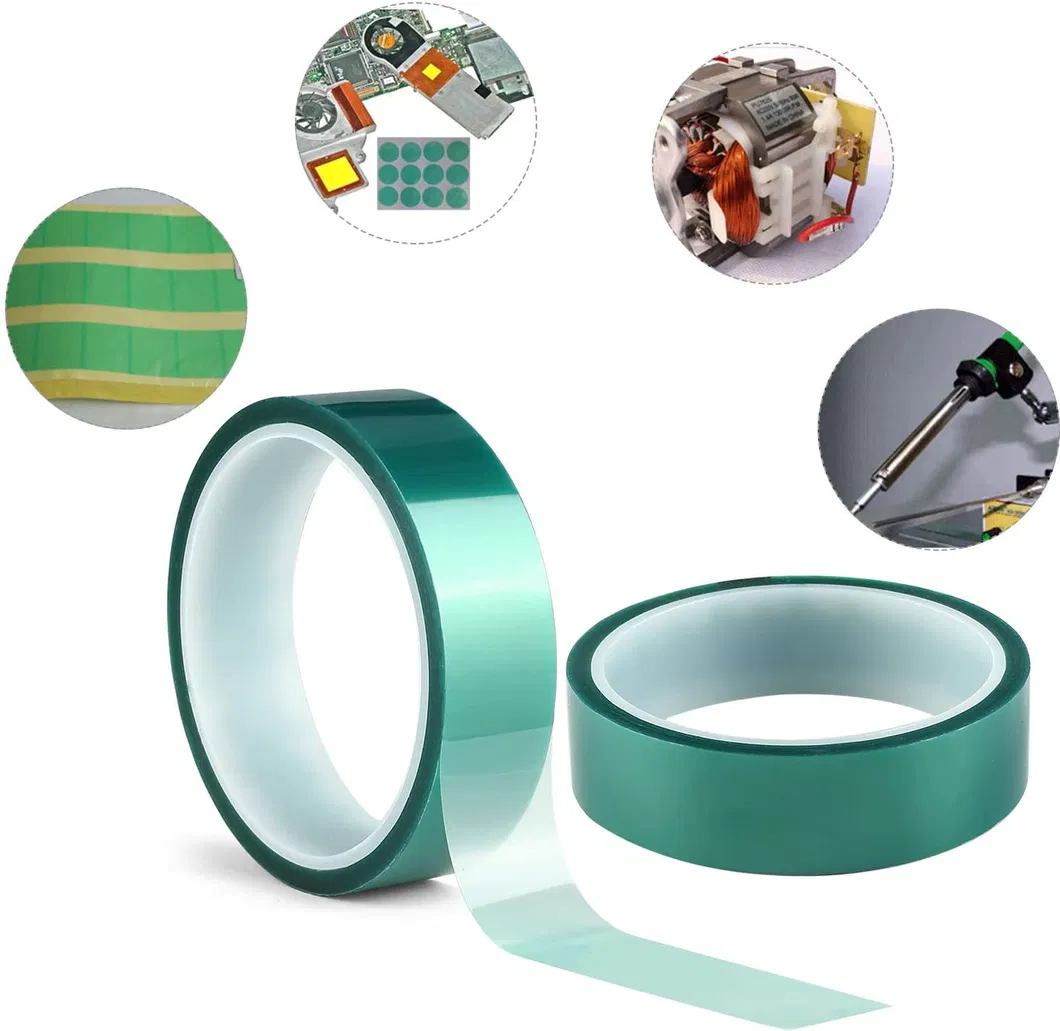 Pet Silicone Masking Tape Heat Resistant Tape 20mm Width, 66m Length