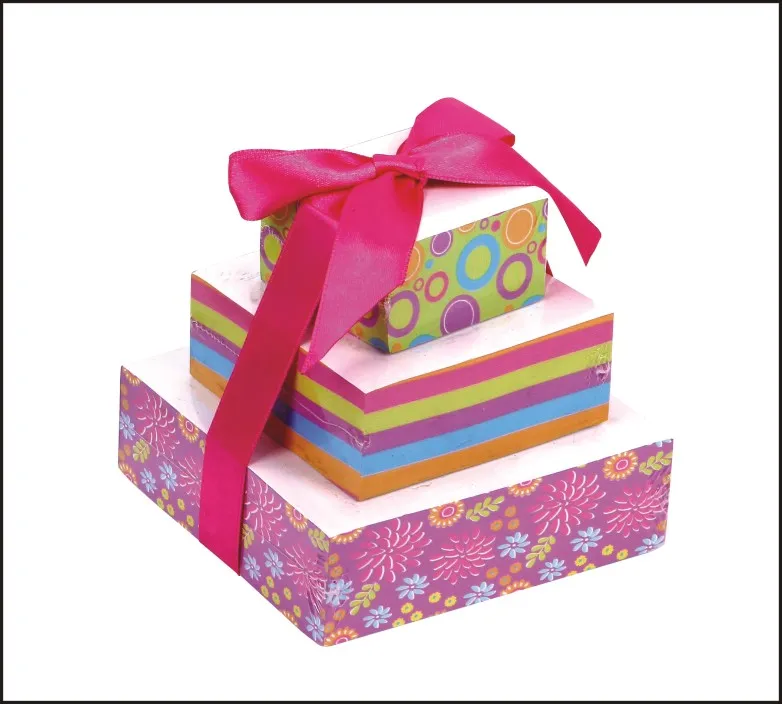 Pyramid Shaped Paper Memo Note Cube as Gift