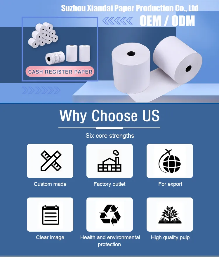 Thermal Paper 80mm Cash Register Thermal Paper Roll Hotel Check Paper Customer Size