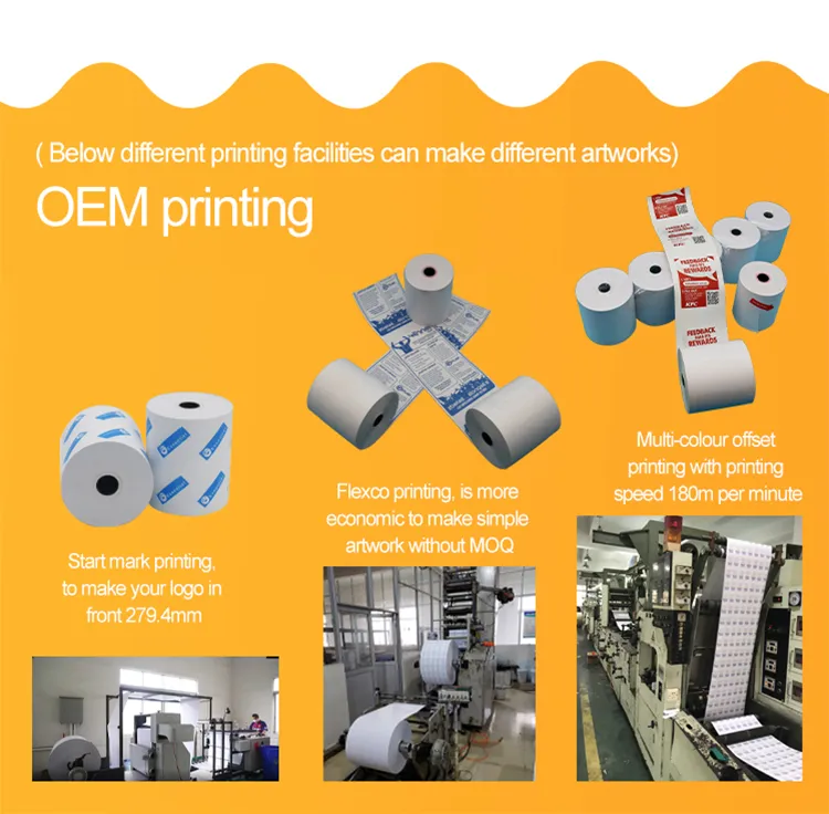 Thermal Paper Roll for Printing 2 1/4 POS/ATM Paper Roll