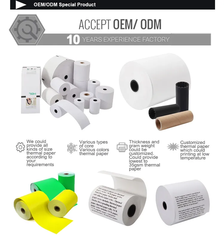 Thermal Paper Roll/ Register Paper for POS/ATM