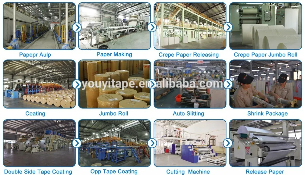 Top Quality Multi Colored Automotive Crepe Paper Masking Tape